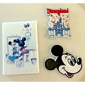 Vintage 70's-80's Walt Disney Productions Magnet Lot – Mickey Mouse & Disneyland